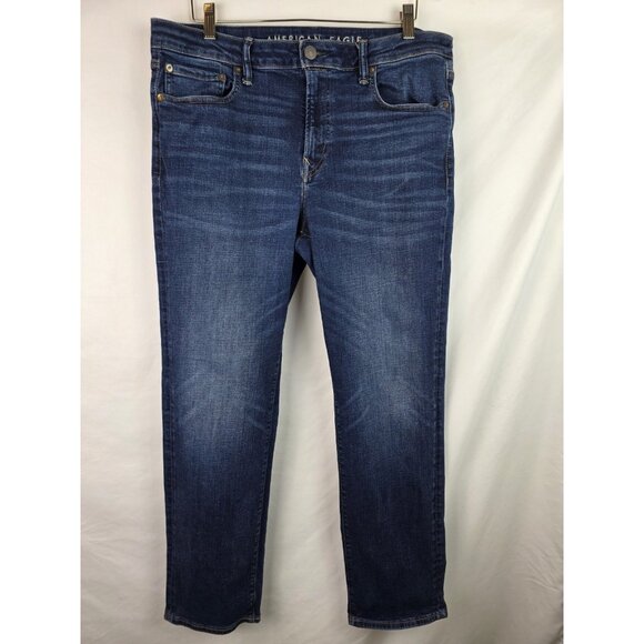 American Eagle Men's Jeans Size 36 x 32 Original Straight Denim Jean Pants